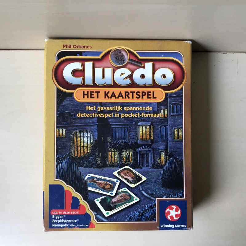 Cluedo kaartspel.