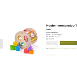 Houten vormenstoof.