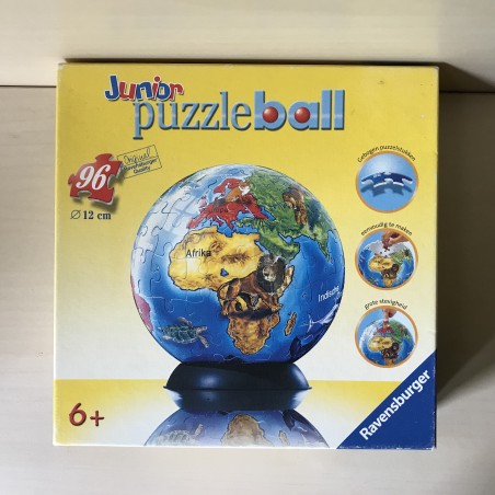 3D Junior Puzzelbal  Wereldbol voor kinderen. 96 stukjes