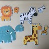 Djeco: puzzel. In the Jungle. 3-4-5-6 stukjes