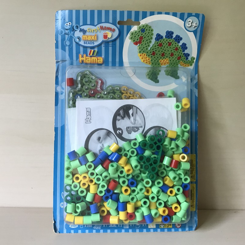 Grote strijkkralen : Dino. Nieuw. Hama