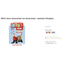 Mini Loco boekje : Buurman & Buurman. Samen klusjes doen. Leeftijd 4-6 jaar.