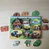 Puzzelplankje Knopjespuzzel : boerderij, hide ‘n seek. 9 stukjes.