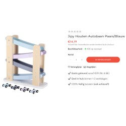 Jipy : Roetsjbaan. 3 autootjes