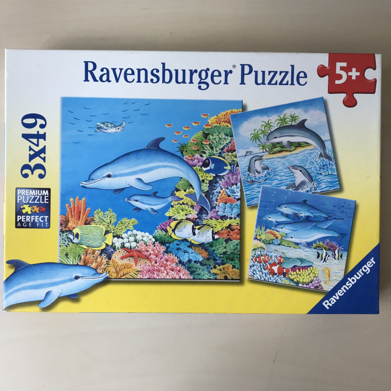 Dolfijnen 3 x 49 stukjes