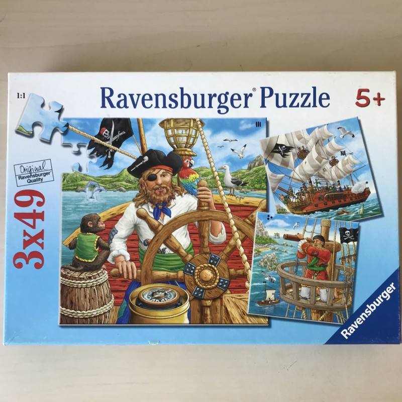 Piratenavontuur 3 x 49 stukjes