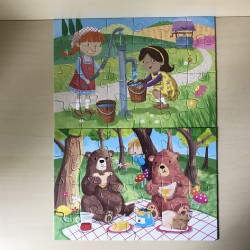 Puzzel : 2 x 24 stukjes Kinderliedjes