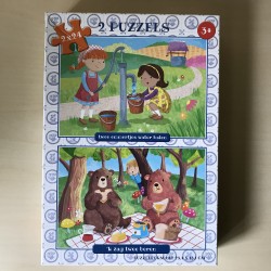 Puzzel : 2 x 24 stukjes Kinderliedjes