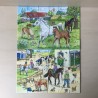 Puzzel  2 x 24 stukjes. Paarden, boerderij