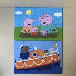 Peppa Pig :  2 x 20 stukjes.