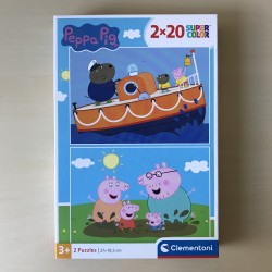 Peppa Pig :  2 x 20 stukjes.