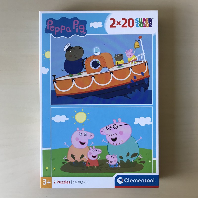Peppa Pig :  2 x 20 stukjes.