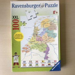 Puzzel : Kaart van Nederland. 100 XXL stukjes.