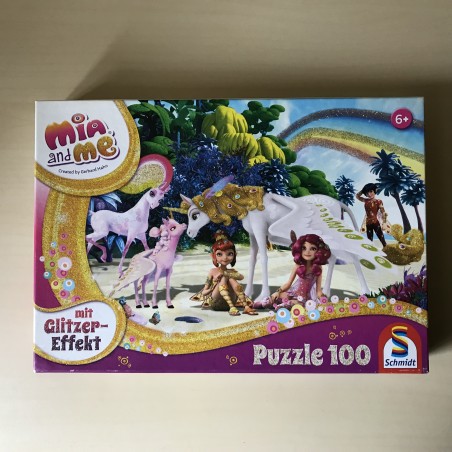 Mia and me : Glitterpuzzel 100 stukjes