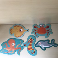Scratch : 5 oceaan puzzels. 26 stukjes.