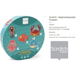 Scratch : 5 oceaan puzzels. 26 stukjes.