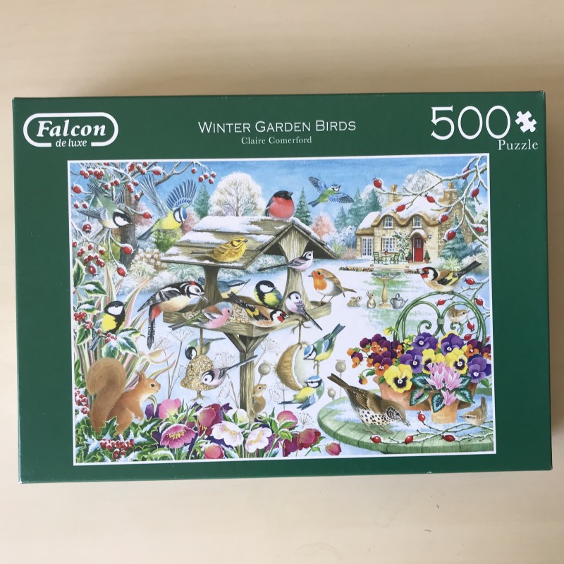 Falcon : winter garden birds. 500 stukjes