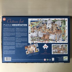 Djeco : Observation : 100 stukjes. Zoekplaat. Kasteel.