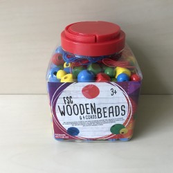 Houten kralen.