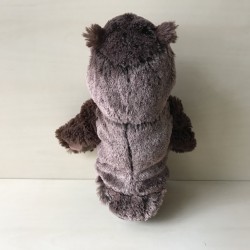 Handpop : Uil. Hoogte 26 cm.