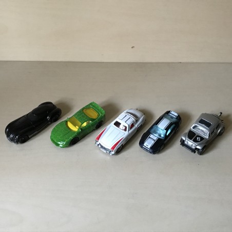 5 metalen auto’s