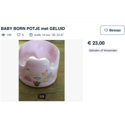 Baby Born : Potje met licht en geluid.