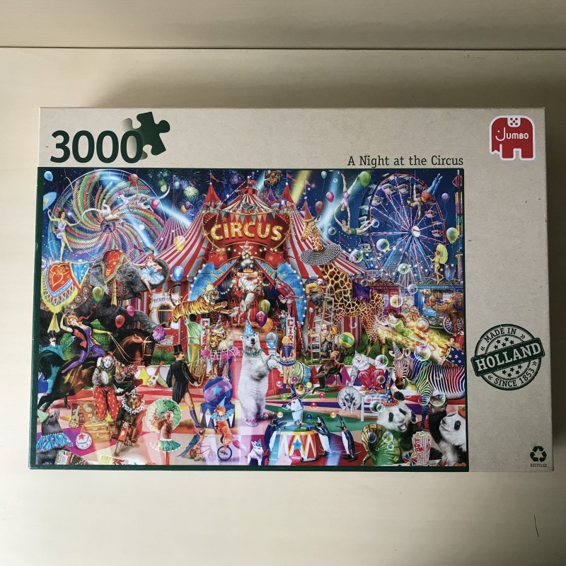 Een avond in het circus : 3000 stukjes