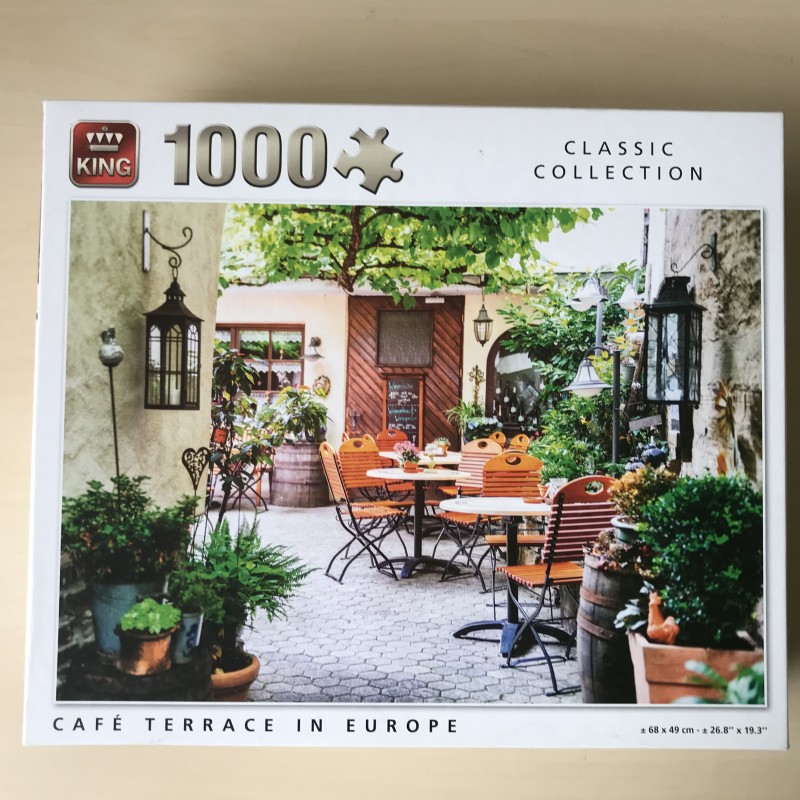 Classic Collection. Café terras in Europa. 1000 stukjes