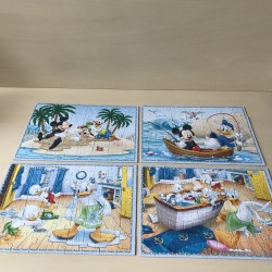 Mickey Mouse and friends. 4 in1:  35, 48, 54 en 70 stukjes