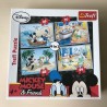 Mickey Mouse and friends. 4 in1:  35, 48, 54 en 70 stukjes