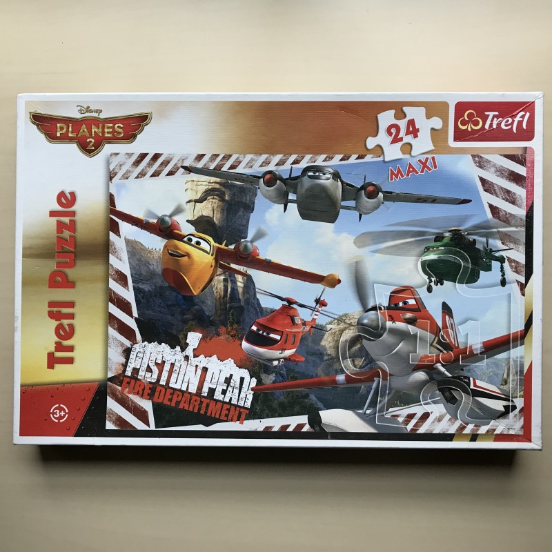 Planes : Piston Peak Fire Department. Vloerpuzzel 24 stukjes.