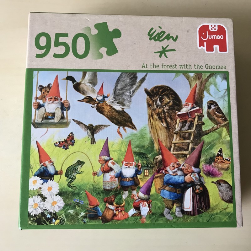 David de Kabouter : Ongebruikt. At the forest with the Gnomes. 950 stukjes.