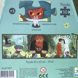 Djeco : De gelaarsde kat.  50 stukjes