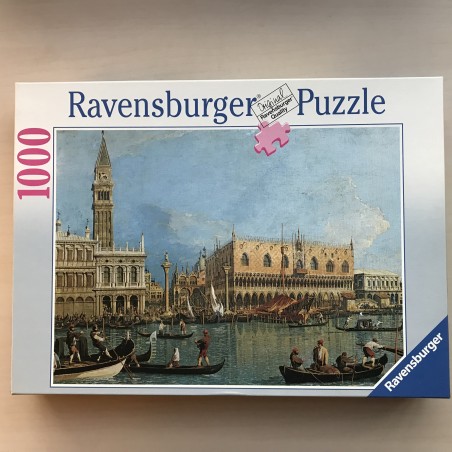 Het Dogenpaleis met het San Marco plein. Gebouwen. 1000 stukjes.