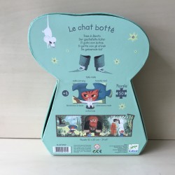Djeco : De gelaarsde kat.  50 stukjes