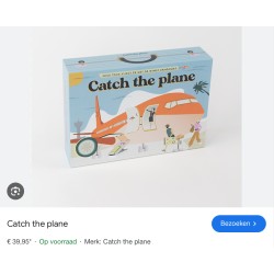 Catch the plane/ vang het vliegtuig.
