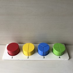 Houten cirkel geometrische puzzel.