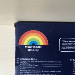 Houten rekenstokken.