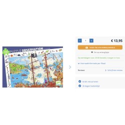 Djeco : Piraten. Zoekpuzzel 100 stukjes