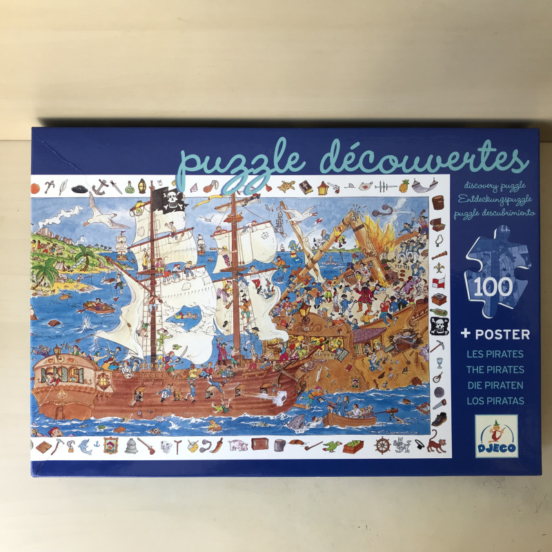 Djeco : Piraten. Zoekpuzzel 100 stukjes