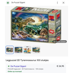 Dino’s : Tyrannosaurus. 3D puzzel