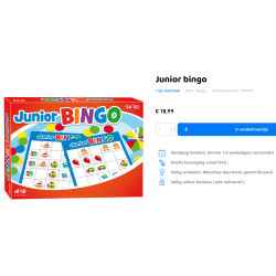 Junior Bingo.