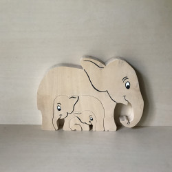 Houten olifant.