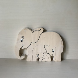 Houten olifant.