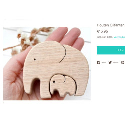 Houten olifant.