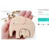 Houten olifant.