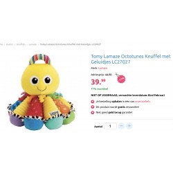 Lamaze : Grote  Inktvis. Met muziek en geur.