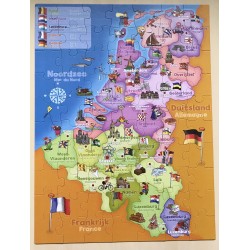 Playlab. Puzzel Benelux. 70 stukjes