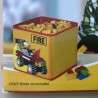 Lego opbergbox : Nieuw. Textiel Toy Bin brandweer.