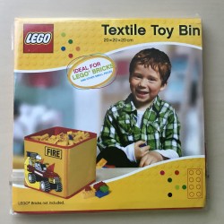 Lego opbergbox : Nieuw. Textiel Toy Bin brandweer.